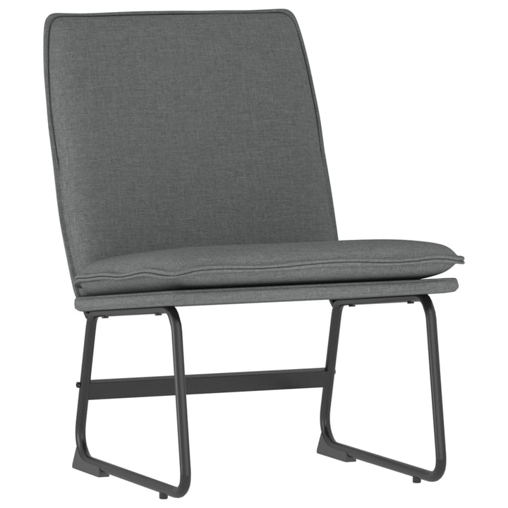 vidaXL Lounge Chair Dark Gray 20.5"x29.5"x29.9" Fabric-8