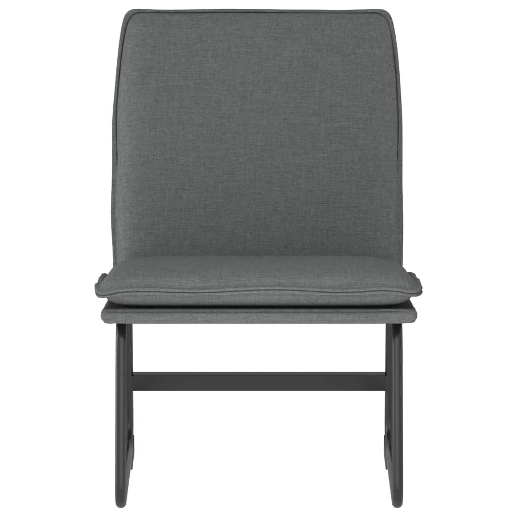 vidaXL Lounge Chair Dark Gray 20.5"x29.5"x29.9" Fabric-2