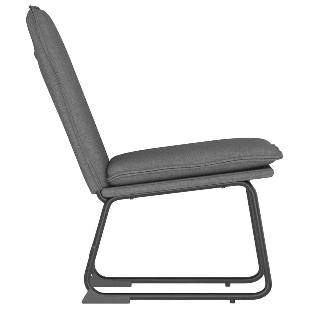 vidaXL Lounge Chair Dark Gray 20.5"x29.5"x29.9" Fabric-3