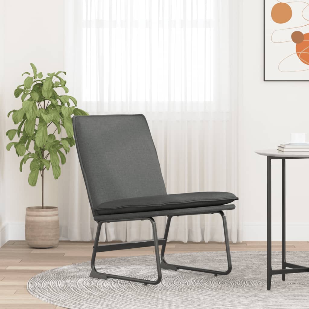 vidaXL Lounge Chair Dark Gray 20.5"x29.5"x29.9" Fabric-0
