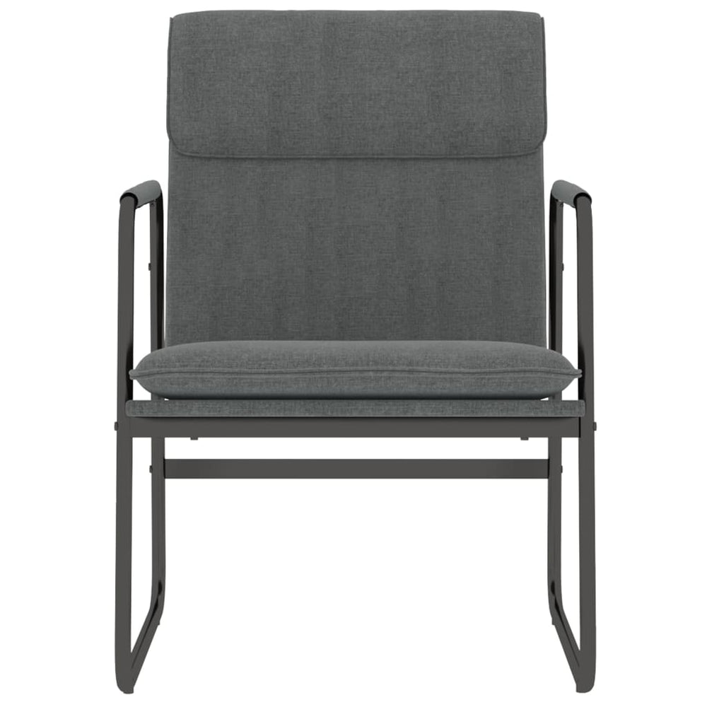 vidaXL Lounge Chair Dark Gray 21.7"x25.2"x31.5" Fabric-1