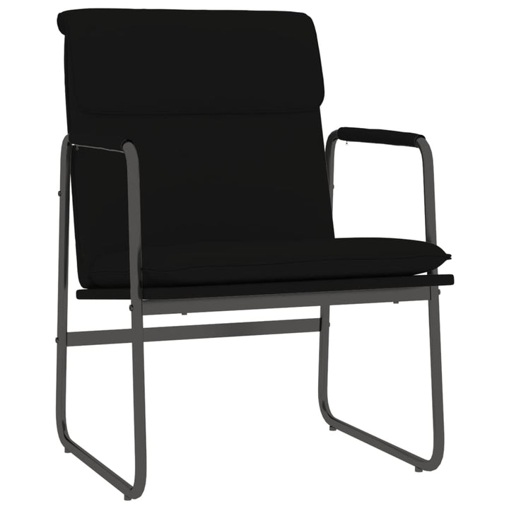 vidaXL Lounge Chair Black 21.7"x25.2"x31.5" Faux Leather-7