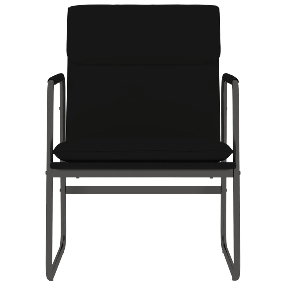 vidaXL Lounge Chair Black 21.7"x25.2"x31.5" Faux Leather-1