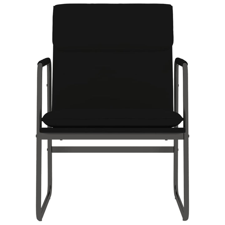 vidaXL Lounge Chair Black 21.7"x25.2"x31.5" Faux Leather-1