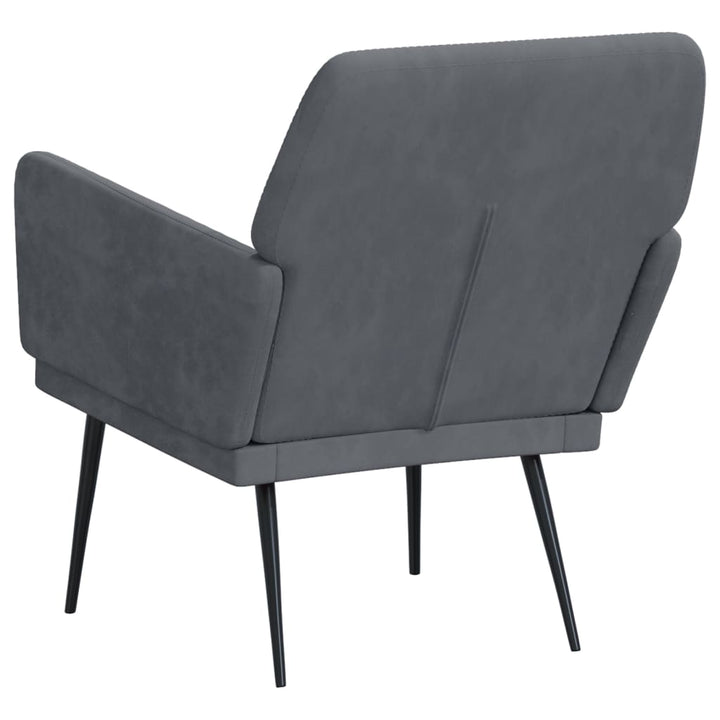 vidaXL Accent Chair with Arms Modern Single Sofa Chair for Living Room Velvet-11