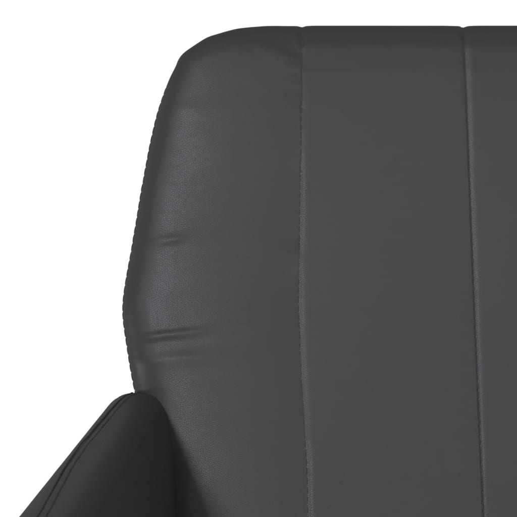 vidaXL Armchair Black 24"x30.7"x31.5" Faux Leather-5