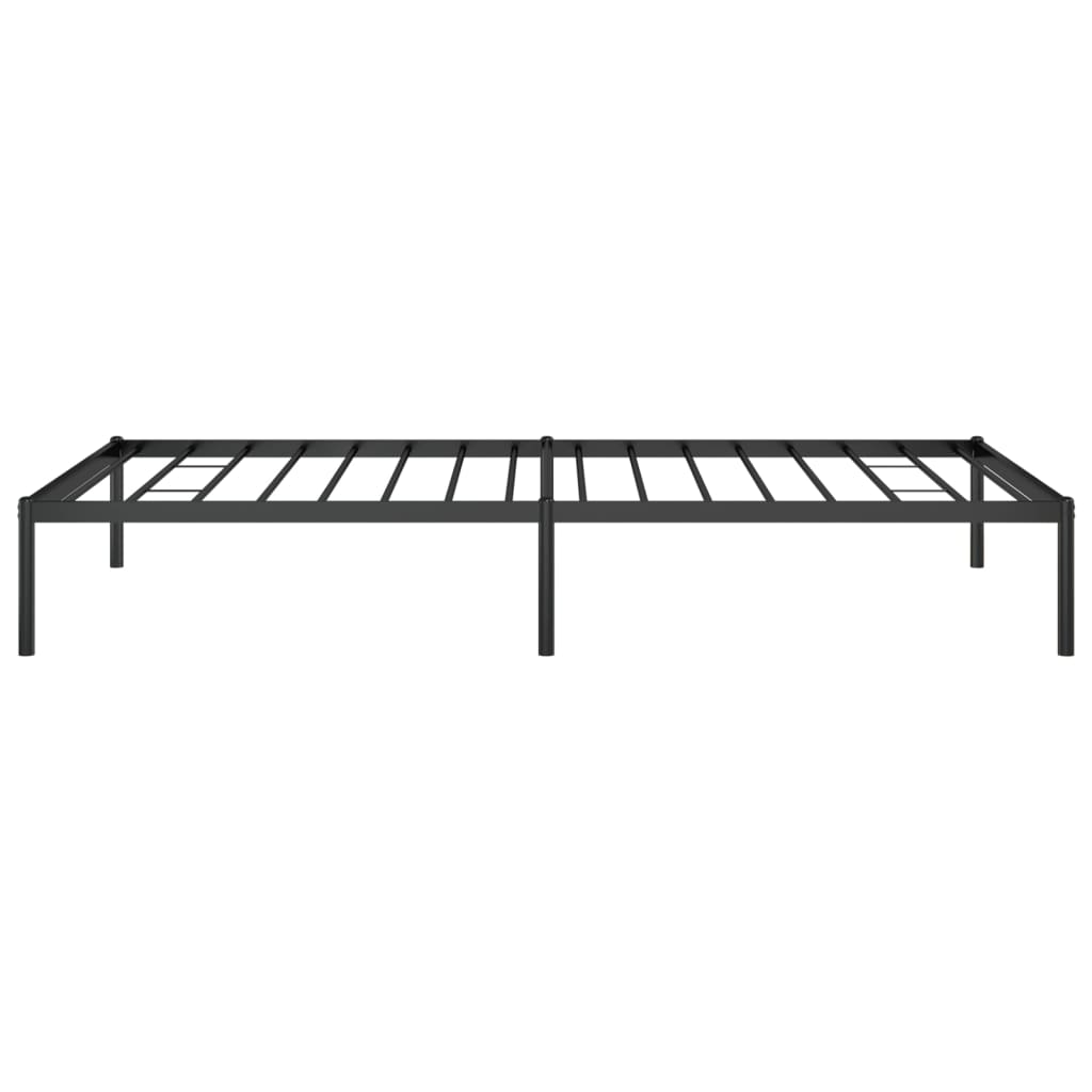 vidaXL Metal Bed Frame Black 39.4"x78.7"-4