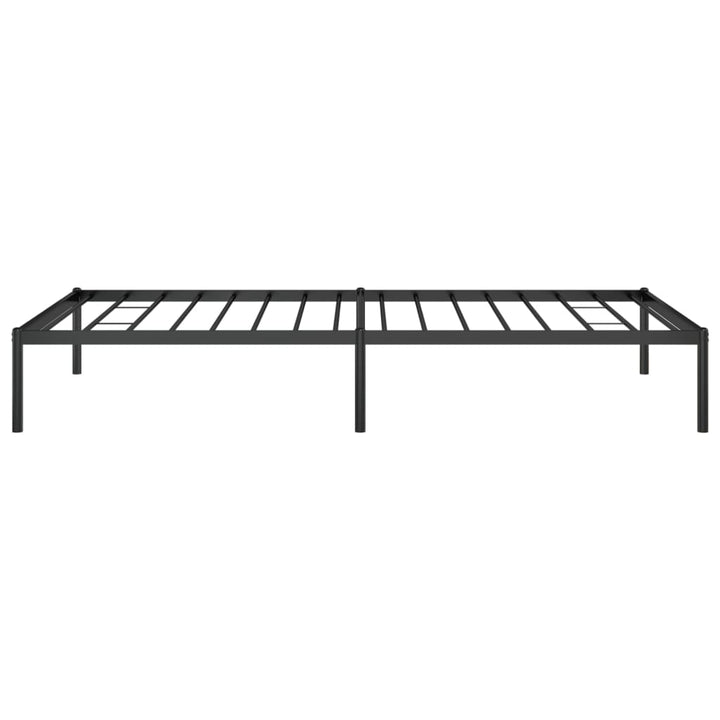 vidaXL Metal Bed Frame Black 39.4"x78.7"-4