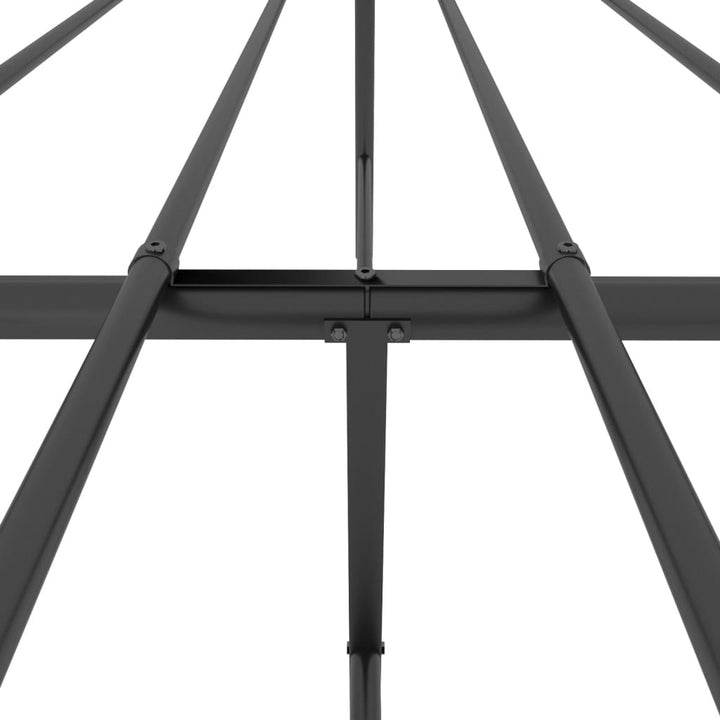 vidaXL Metal Bed Frame with Headboard and Footboard Black 59.8"x78.7"-6