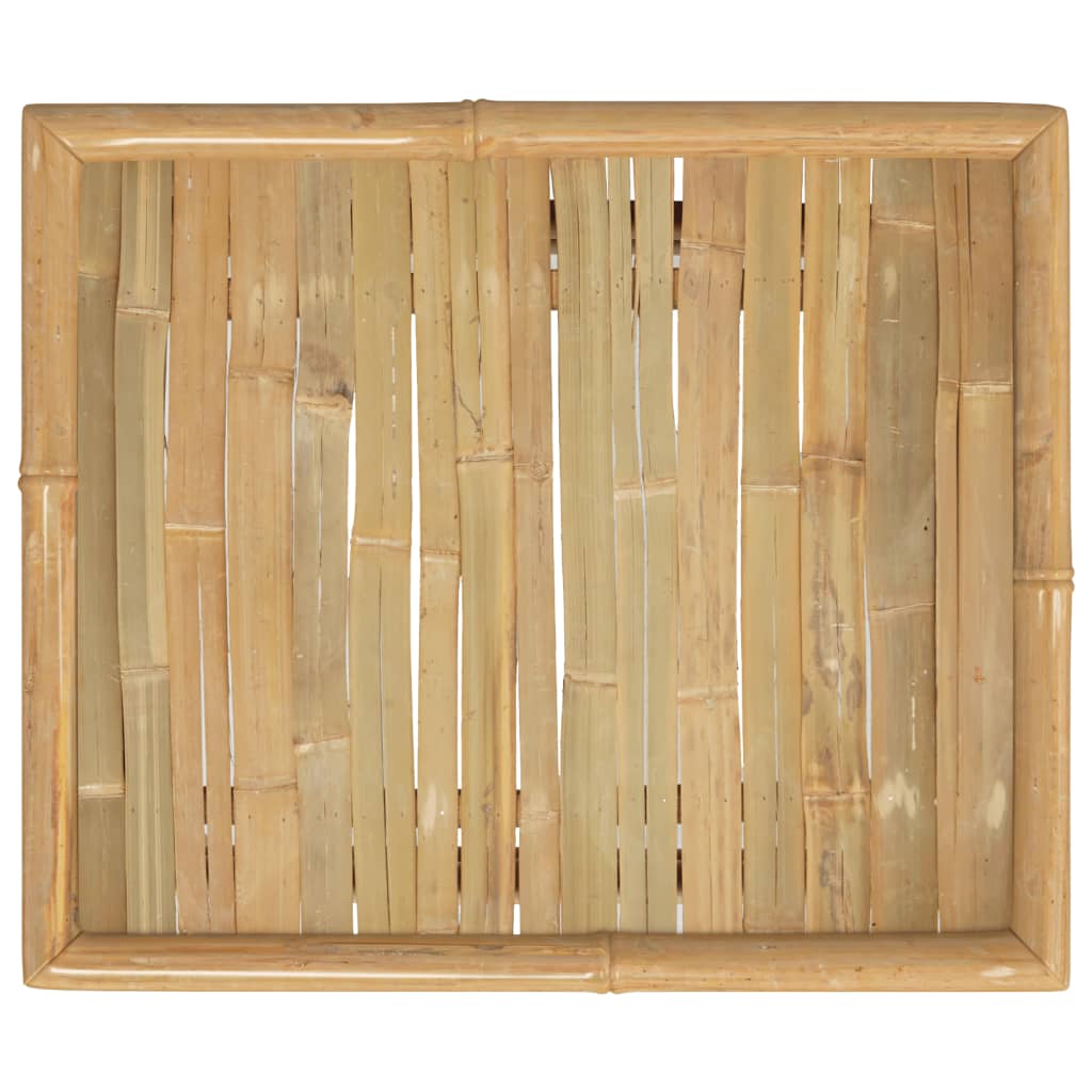 vidaXL Patio Table 25.6"x21.7"x11.8" Bamboo-3