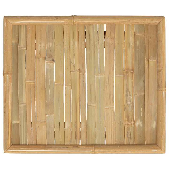 vidaXL Patio Table 25.6"x21.7"x11.8" Bamboo-3