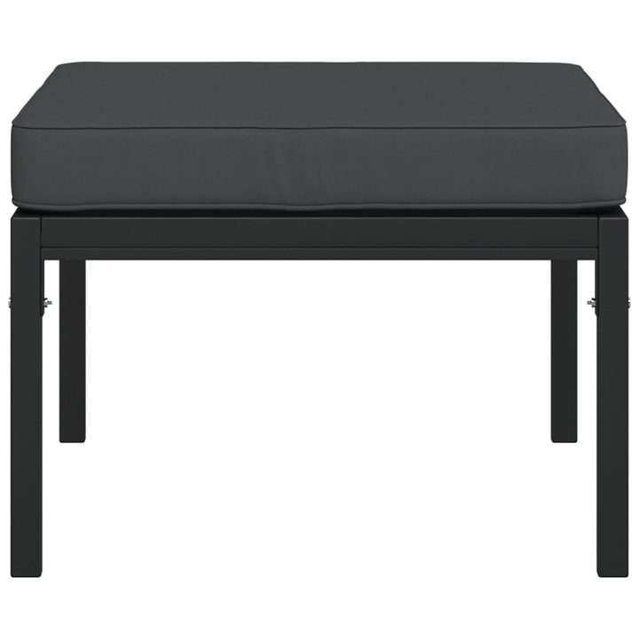 vidaXL Patio Furniture All-Weather Outdoor Metal Coffee Table for Garden Steel-11