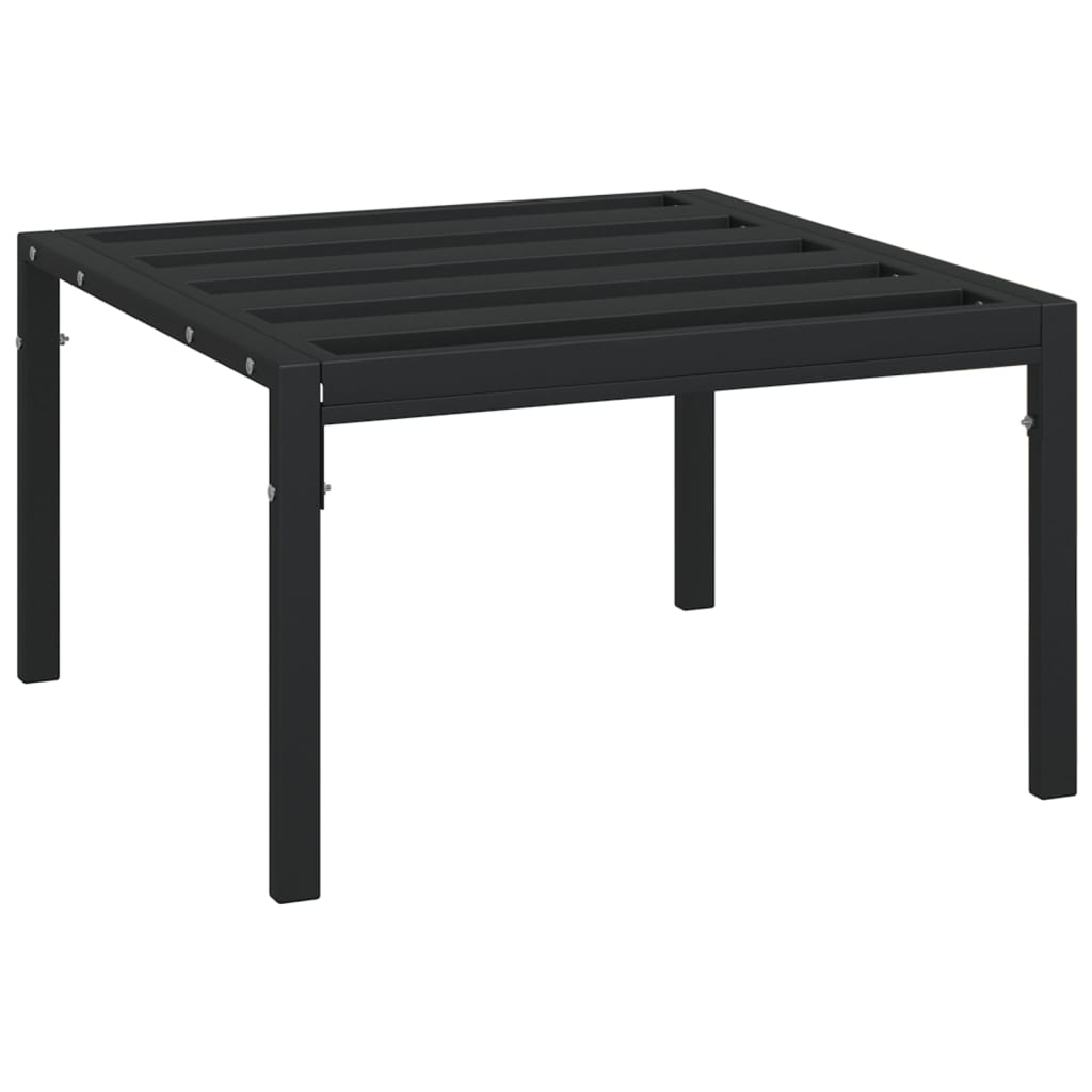 vidaXL Patio Furniture All-Weather Outdoor Metal Coffee Table for Garden Steel-12