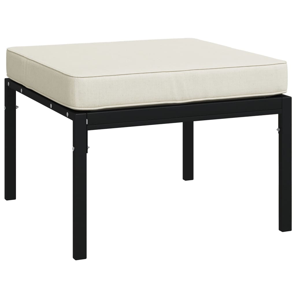 vidaXL Patio Furniture All-Weather Outdoor Metal Coffee Table for Garden Steel-16
