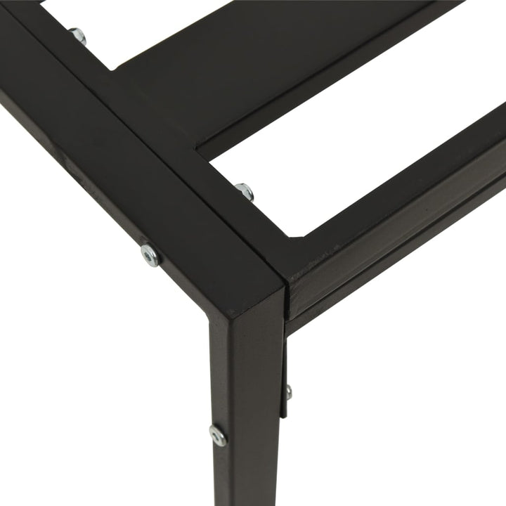 vidaXL Patio Furniture All-Weather Outdoor Metal Coffee Table for Garden Steel-19