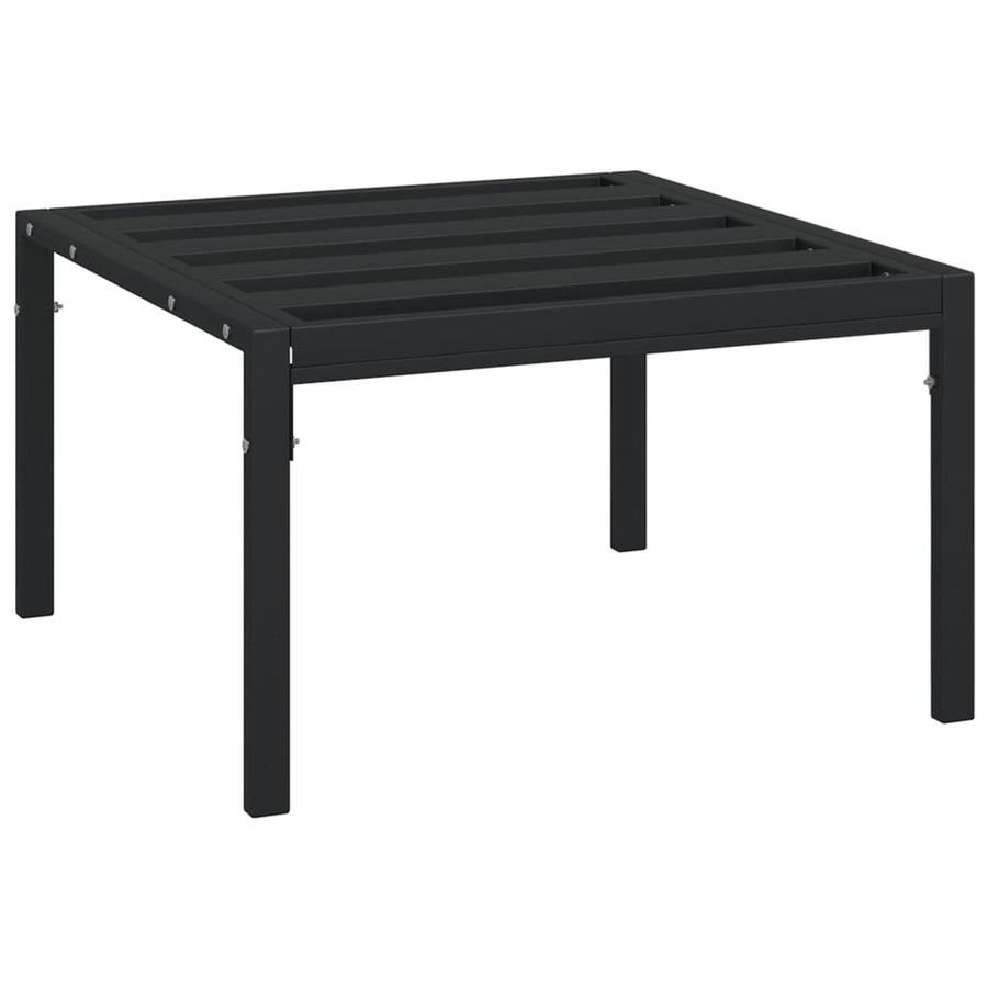 vidaXL Patio Furniture All-Weather Outdoor Metal Coffee Table for Garden Steel-0