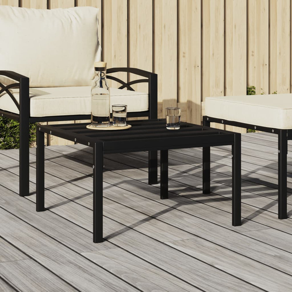 vidaXL Patio Furniture All-Weather Outdoor Metal Coffee Table for Garden Steel-1