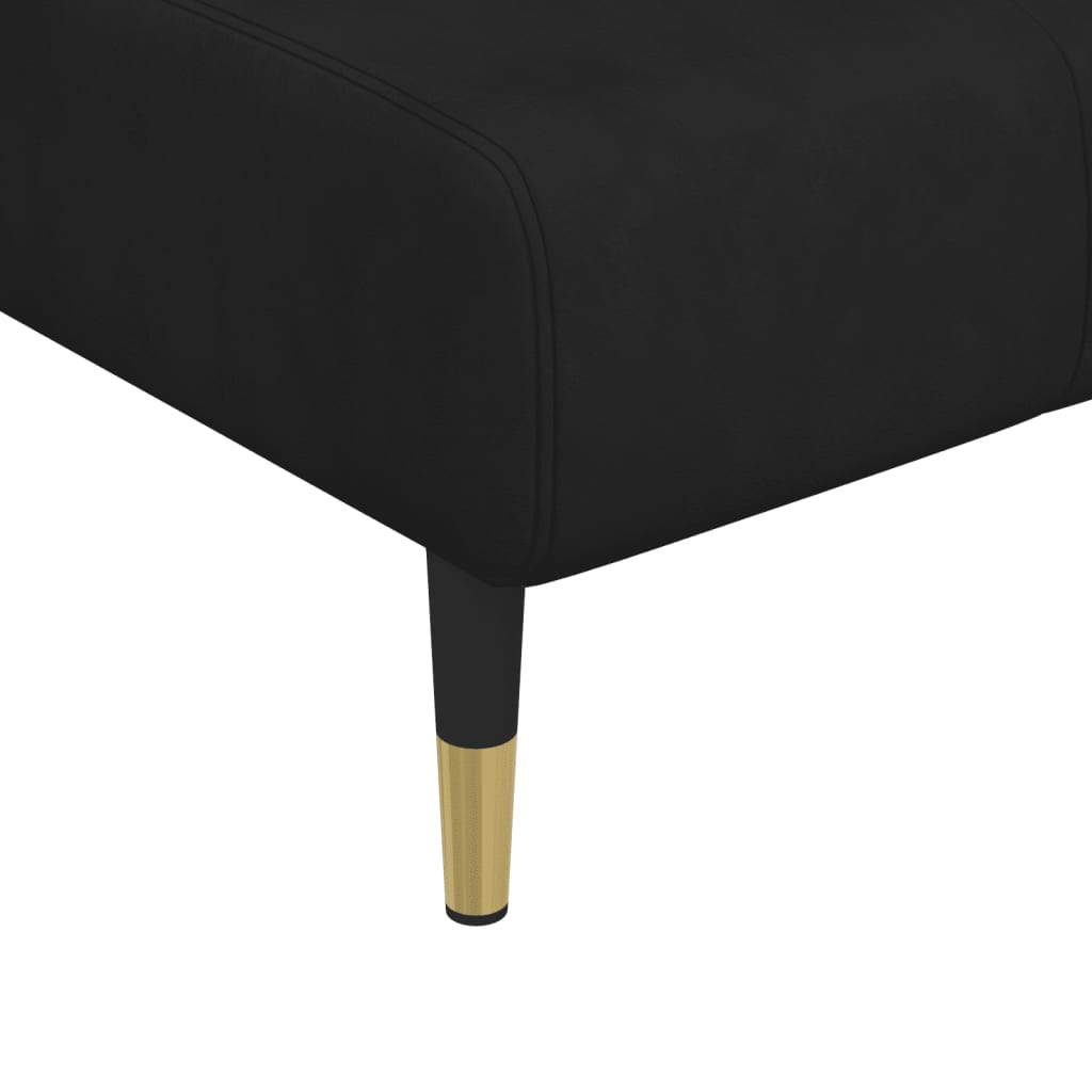 vidaXL Lounger Settee Lounge Sleeper Sofa Chair Bed Living Room Seating Velvet-17
