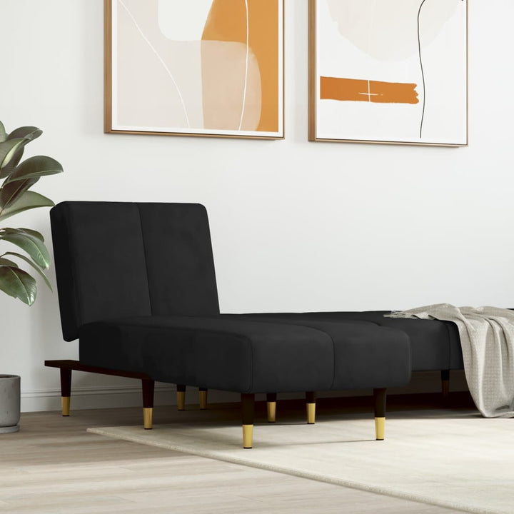 vidaXL Lounger Settee Lounge Sleeper Sofa Chair Bed Living Room Seating Velvet-10