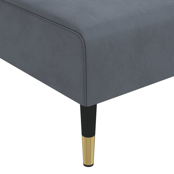 vidaXL Chaise Longue Reclining Chaise Sofa Chair for Living Room Office Velvet-4