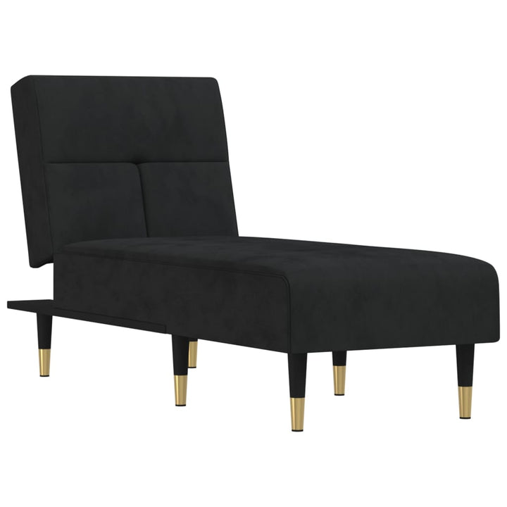 vidaXL Chaise Longue Reclining Chaise Sofa Chair for Living Room Office Velvet-9
