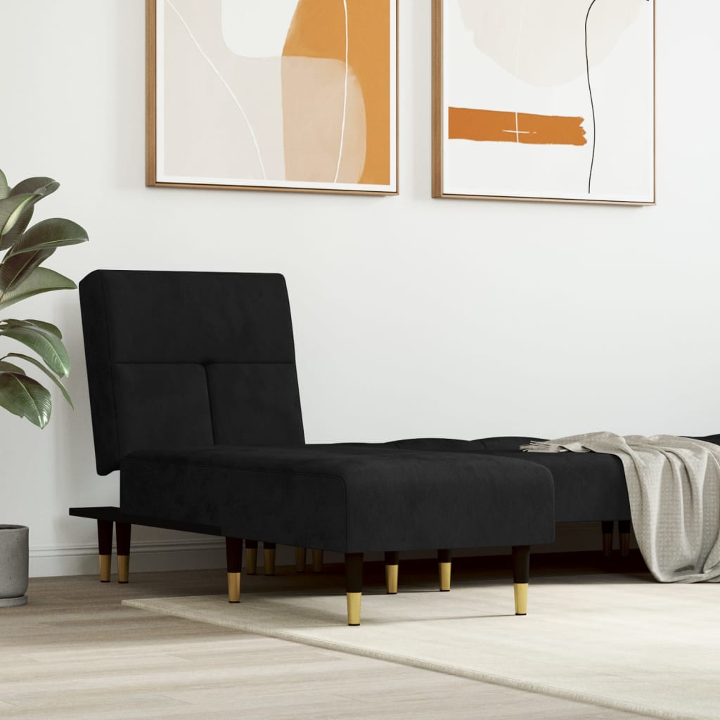 vidaXL Chaise Longue Reclining Chaise Sofa Chair for Living Room Office Velvet-10