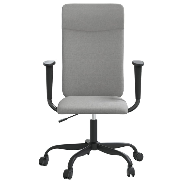 vidaXL Office Chair Rolling Office Computer Desk Chair with Armrest Fabric-10