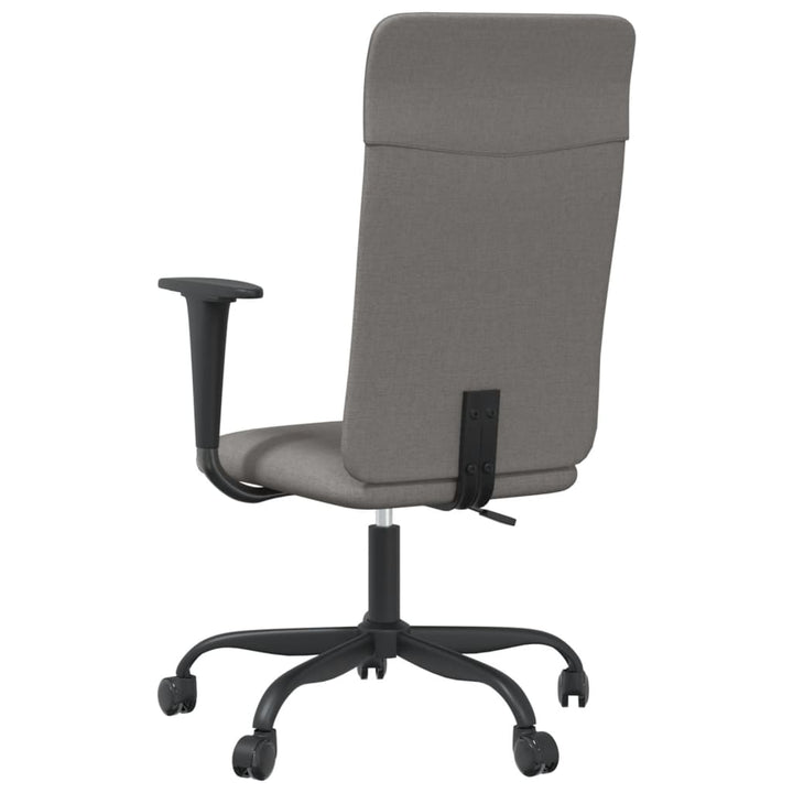 vidaXL Office Chair Rolling Office Computer Desk Chair with Armrest Fabric-5