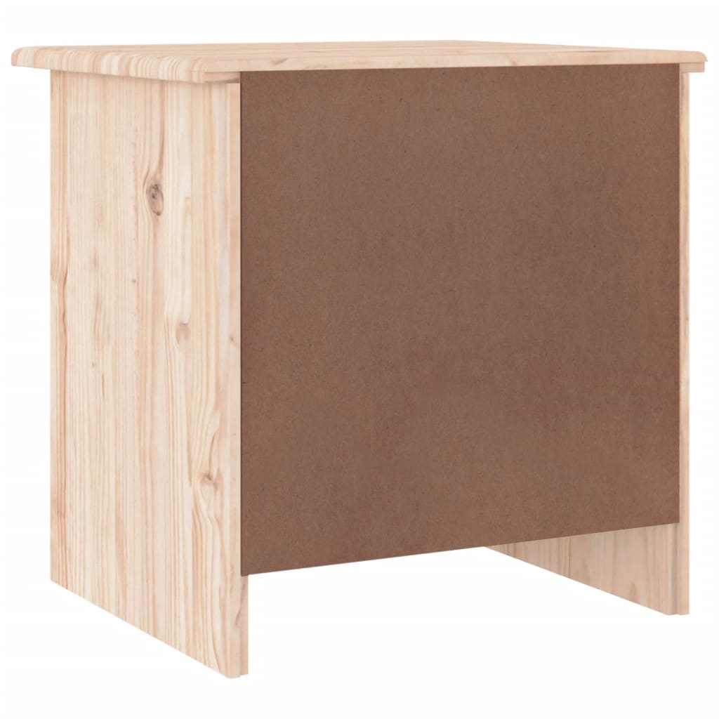 vidaXL Bedside Cabinet ALTA 16.9"x13.8"x15.9" Solid Wood Pine-4