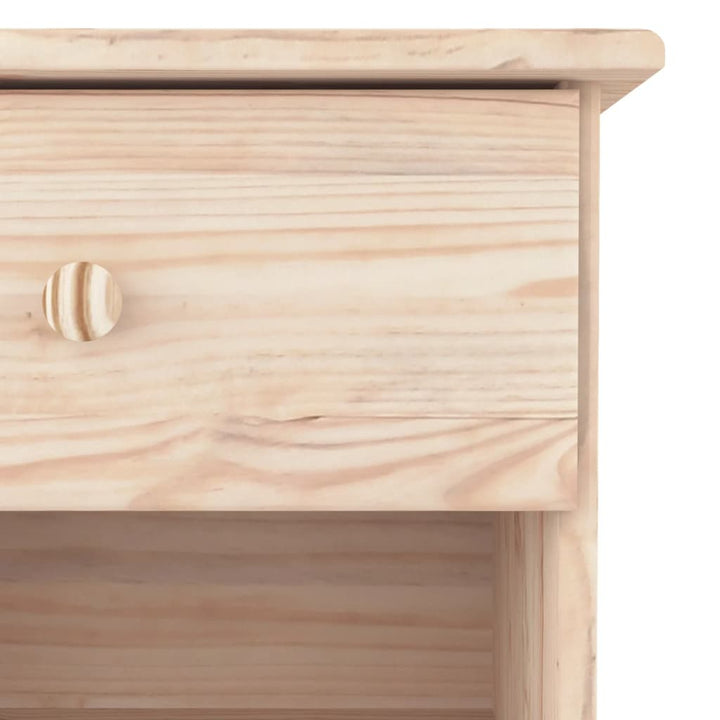 vidaXL Bedside Cabinet ALTA 16.9"x13.8"x15.9" Solid Wood Pine-5