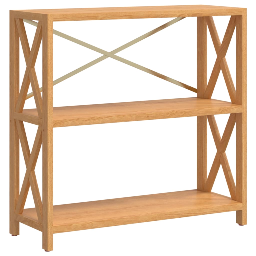 vidaXL Shelf Bathroom Storage Bookshelf Rack Shelving Unit Solid Wood Oak-8