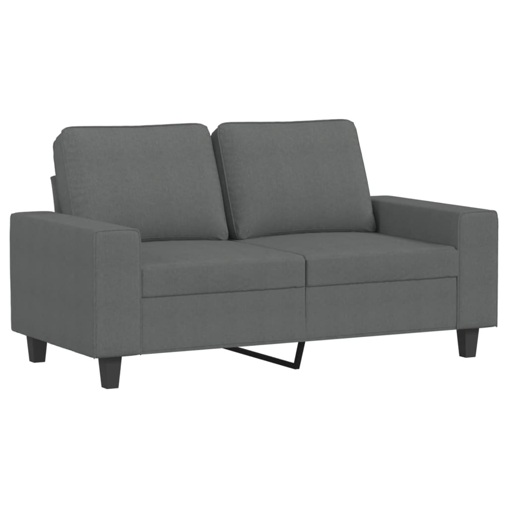 vidaXL 4 Piece Sofa Set Dark Gray Fabric-2