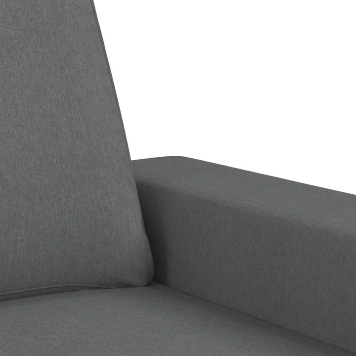 vidaXL 4 Piece Sofa Set Dark Gray Fabric-5