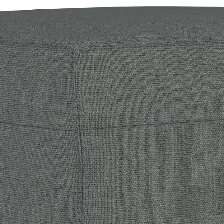 vidaXL 4 Piece Sofa Set with Cushions Dark Gray Fabric-6