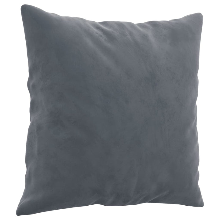 vidaXL 3 Piece Sofa Set with Pillows Dark Gray Velvet-4