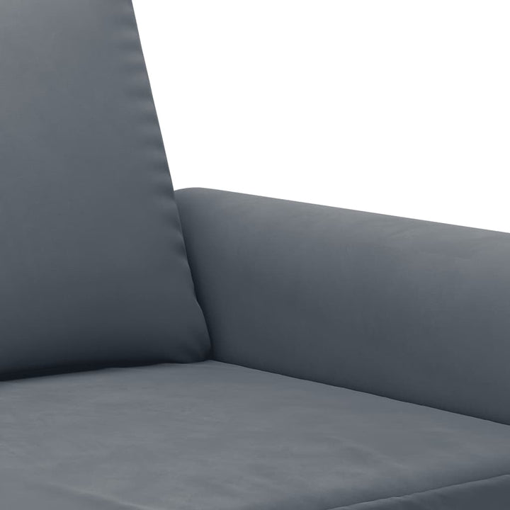 vidaXL 3 Piece Sofa Set with Pillows Dark Gray Velvet-5