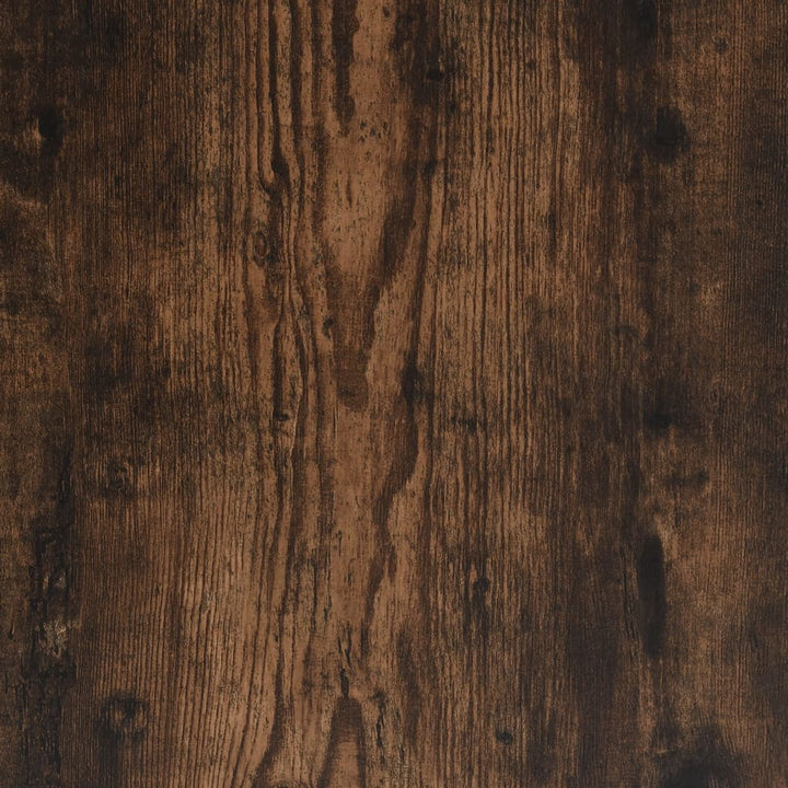 vidaXL Bookcase 5-Tier Smoked Oak 39.4""x13""x71.1"" Engineered Wood-7