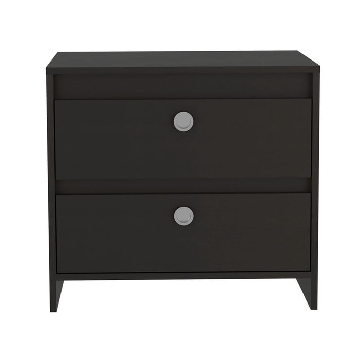 Nightstand Dreams, Two Drawers, Black Wengue Finish-3
