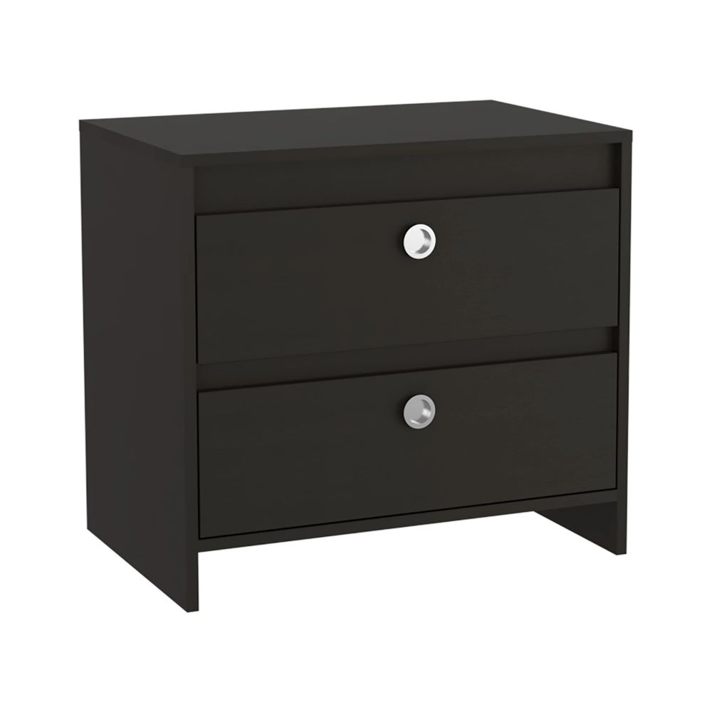 Nightstand Dreams, Two Drawers, Black Wengue Finish-5