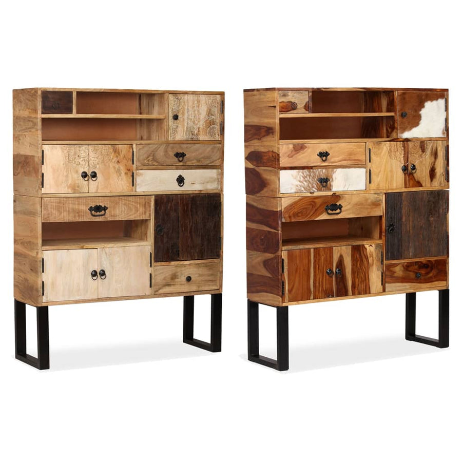 vidaXL Sideboard Drawer Cupboard Sideboard Buffet Cabinet Solid Wood Sheesham-0